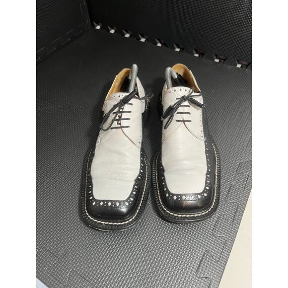 Mezlan Pesaro Mens Dress Shoes Leather Made In Spain Mens Size 9 Derby Oxford - Picture 2 of 10